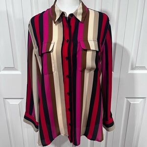 Investments Multicolor Striped Blouse